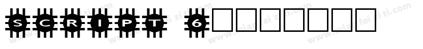 script 6L字体转换